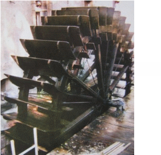 Vodní kolo na spodní vodu Velkopřevorského mlýna na Čertovce